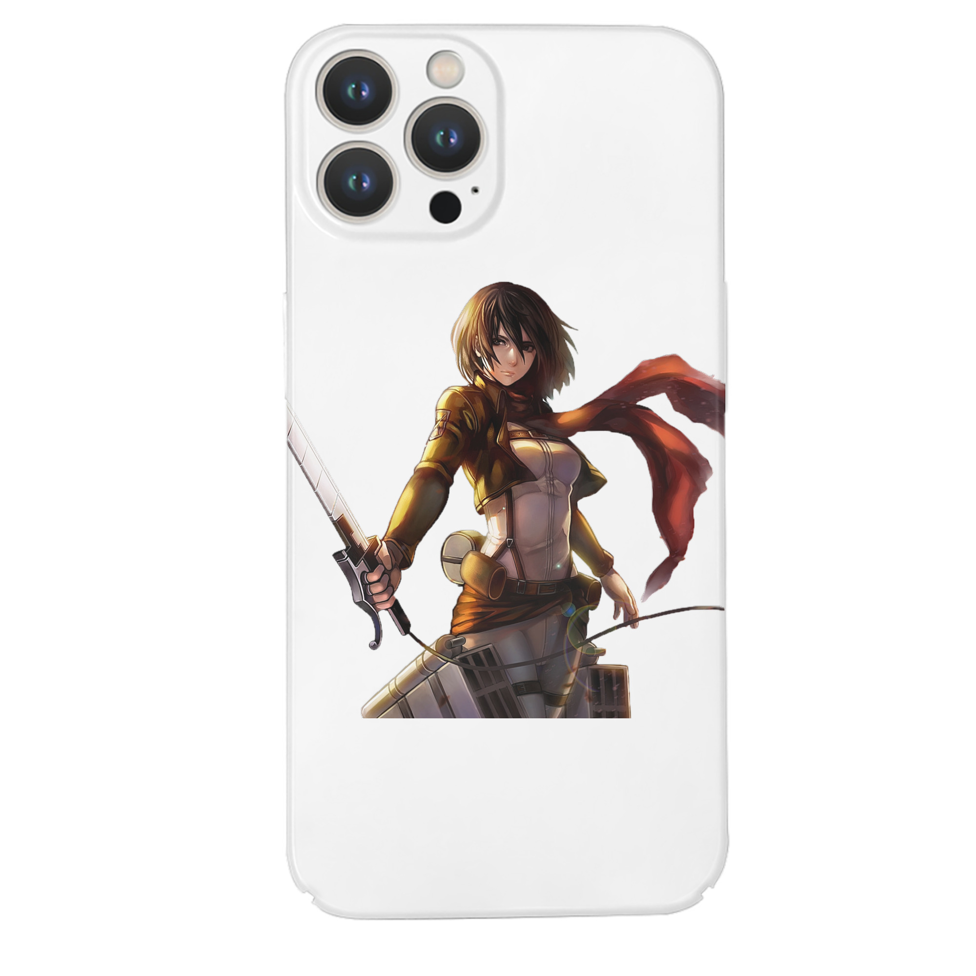 （画像用） 進撃の巨人 ミカサ·アッカーマン Attack on Titan Mikasa Ackerman 【iPhone 14シリーズ対応】ハードケース